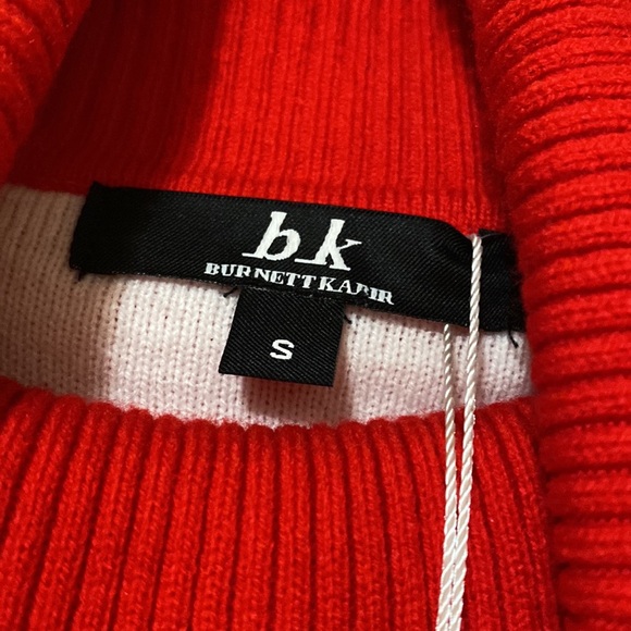 Christmas Sweater Red Turtleneck Holiday Top sz S - Picture 2 of 6